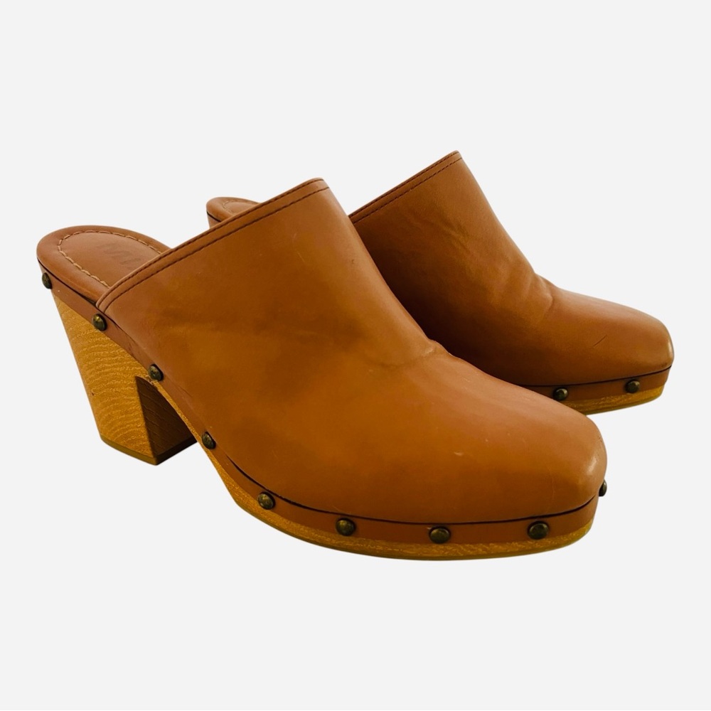 Mia Clogs Nellina studded size 7.5 M 70’s boho chic brown